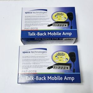 Set 2 boxes 20W Mobile PA Amplifier w Talkback Feature